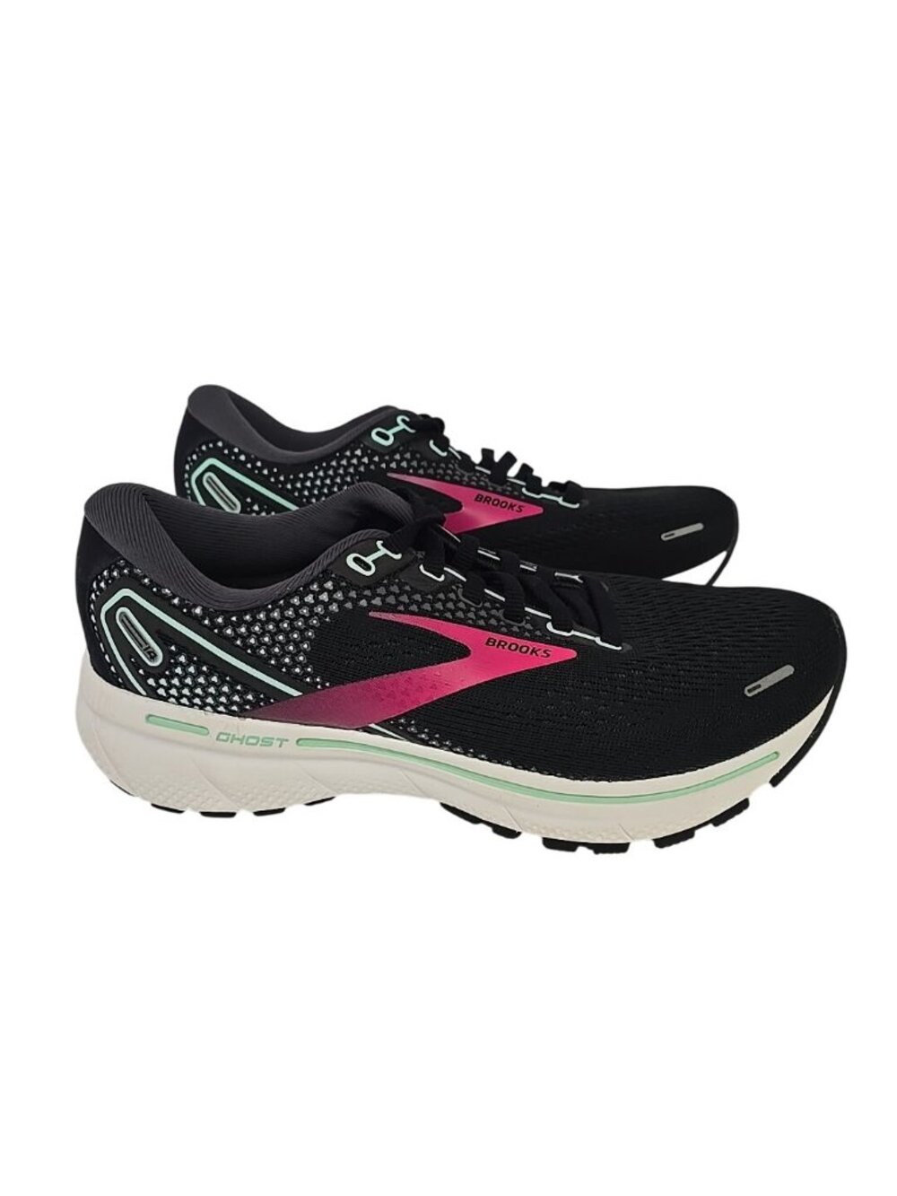 Brooks Women's Ghost 14 Running Shoe 1203561D013 Black Multi Size 6W - Picture 2 of 8